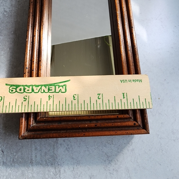 Vtg Wood mirror - Picture 6 of 13